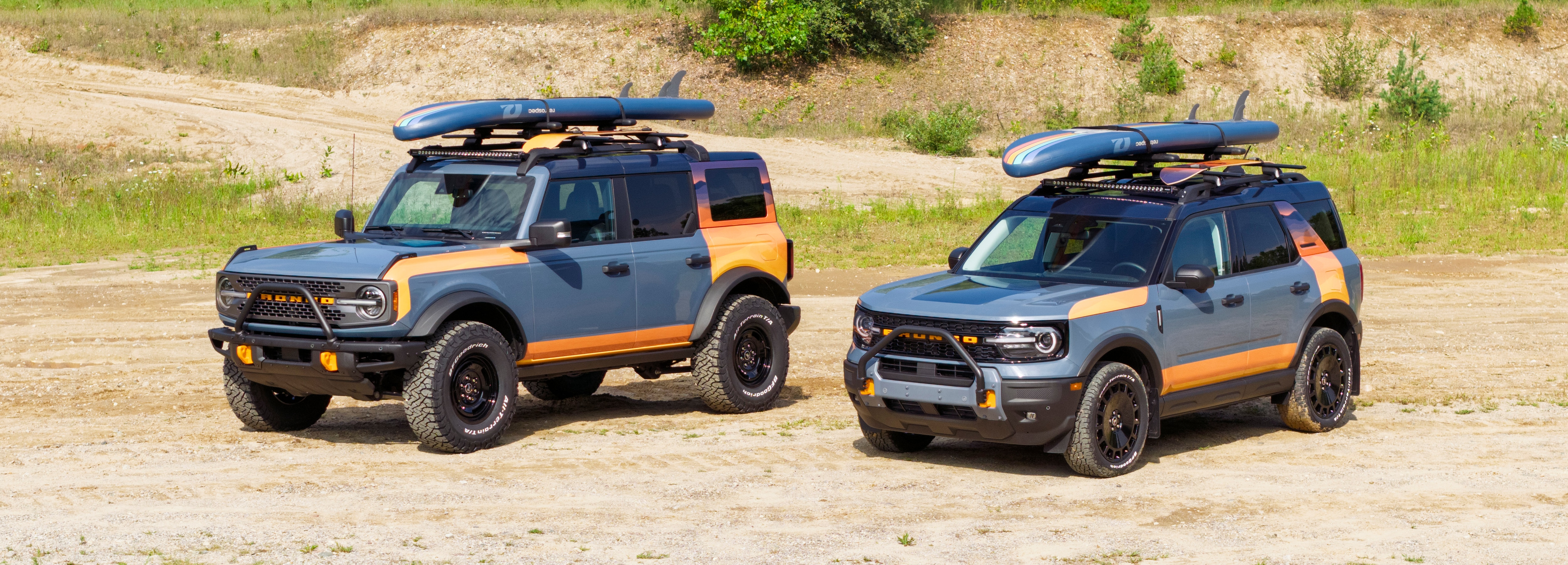 Bronco and Bronco Sport Silver Lake Dunes project vehicles.